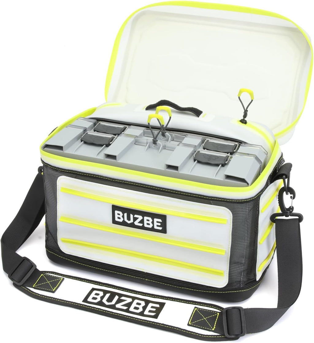BUZBE Swarm Breeze 28 - Breathable Modular Tackle Bag with Basic Boxes and Quik Qube Breeze