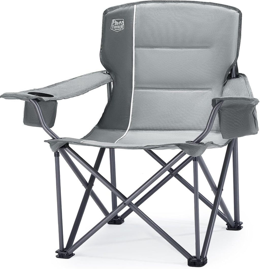 TIMBER RIDGE Oversized Folding Camping Chair for Adults