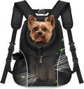 WOYYHO Pet Dog Carrier Backpack, Ventilated Mesh Small Dog Front Backpack