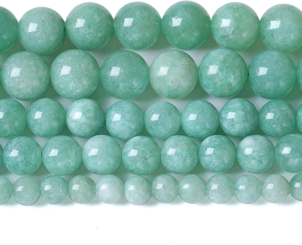 10mm 36pcs Natural Stone Burmese Jade Beads for Jewelry Making DIY Bracelet Crystal