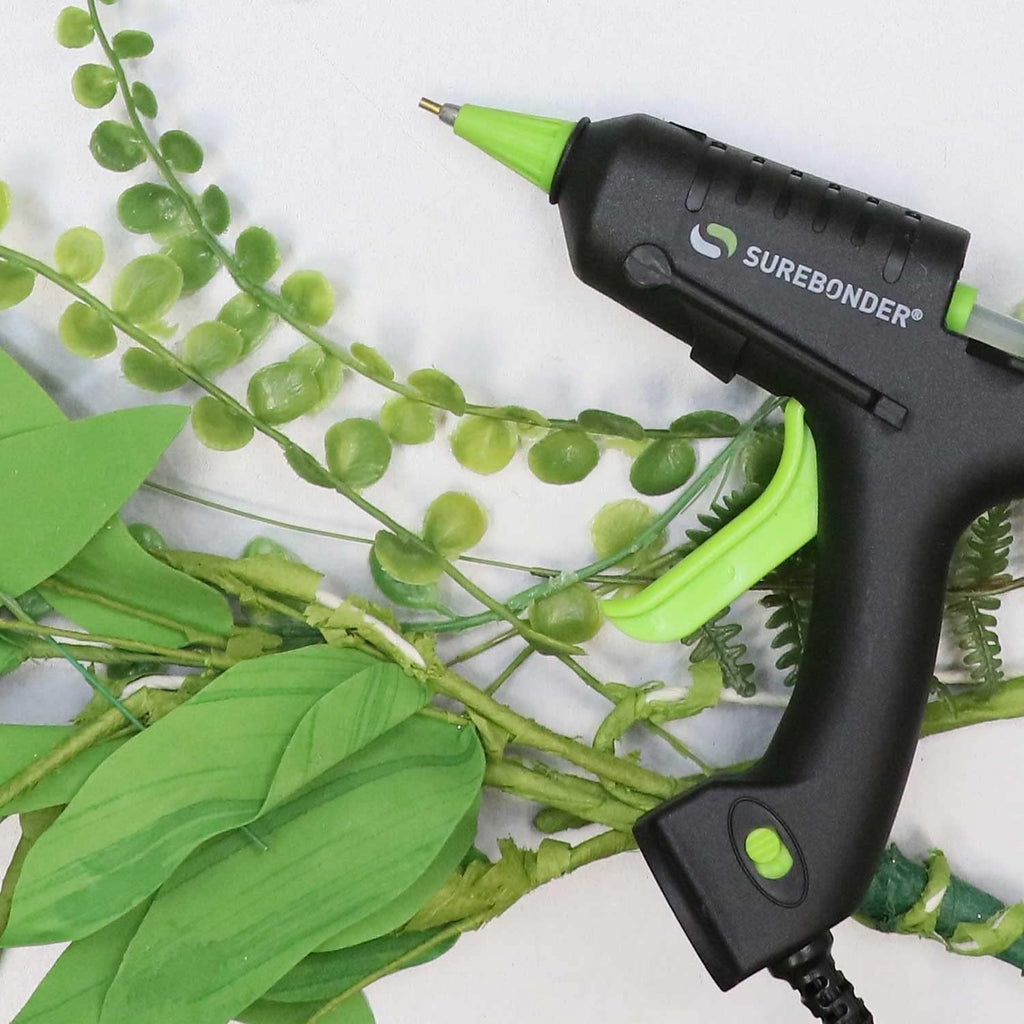 Surebonder Mini Hot Glue Gun with Fine Tip Nozzle - 20W High Temp Detail Tip Glue Gun for Crafts, DIY, & Repairs, Uses 7/16" Mini Glue Sticks