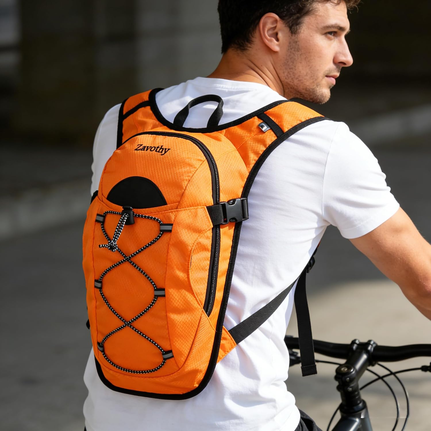 Zavothy Hydration Backpack with 2L Hydration Bladder Water Backpack for Hiking Hydration Pack for Running Cycling Hiking