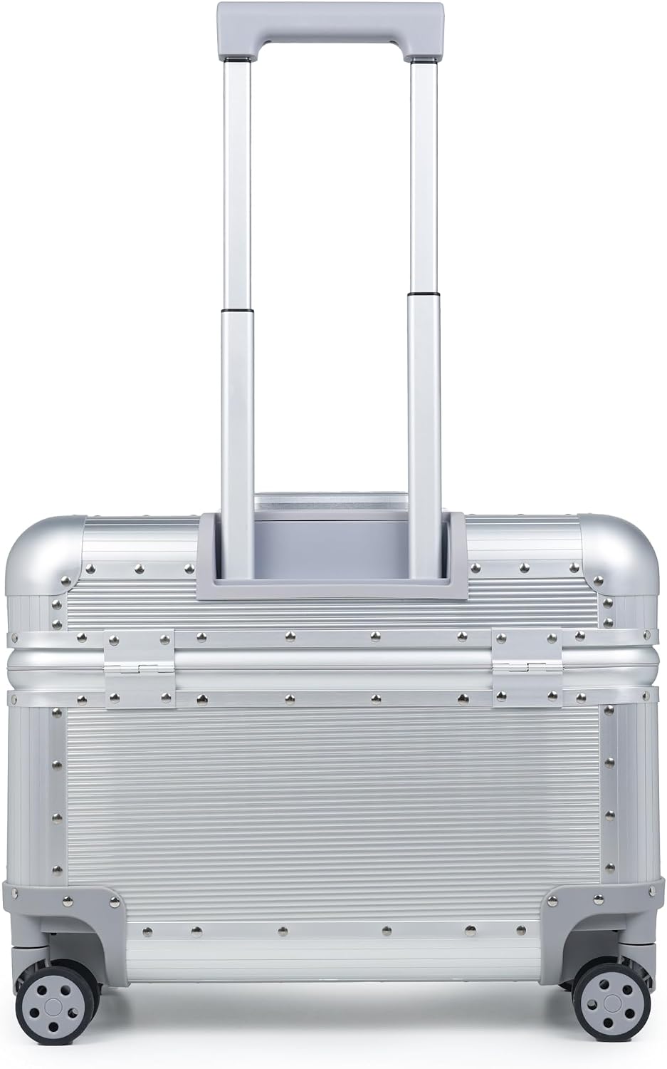 Full Aluminum Carry-On Rolling Camera Bag, Camera Case, Silver