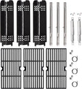 Hiorucet 463340516 Gas2Coal Grill Parts, Cooking Grates Replacement Kits for Charbroil Gas2coal 463340516, 463370516, 463370519, 463336818, 463340516 Heat Shields Tents, Burners and Igniters.