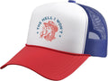 The Hell I Won't Cowboy Hat Country Vintage Coffee Cowgirl Trucker Hat with Adjustable Mesh Back