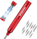 WORKPRO 24 in 1 Multi Bit Mini Screwdriver Set Magnetic, Red