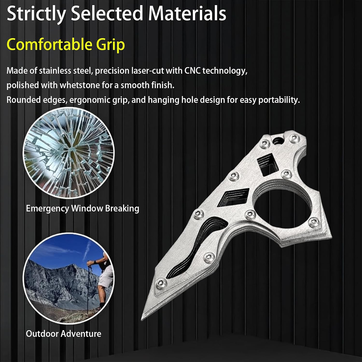 Tactical Knife Multitool - Women’s Self Defense & Survival Gift - Compact EDC Tool with Seatbelt Cutter & Window Breaker - Ideal for Mother’s Day & Birthday Gift
