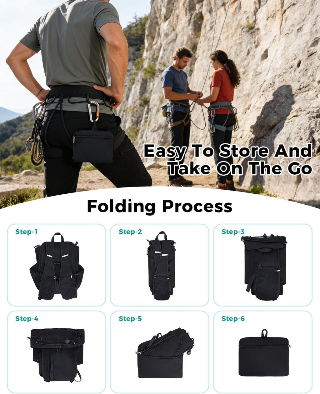 Blue Quartz Lightweight Hiking Backpack, 20L Packable Water Resistant Daypack with Phone Pocket & RFID Blocking for Travel, Camping, Outdoor Pack for Men Women