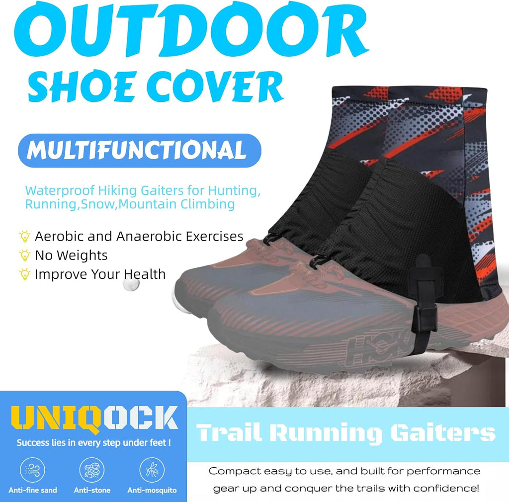 Low Gaiters,Ankle Gaiters,Snow Boot Guard Gators,Shoe Gaiters,Gators for Hiking Boots,Leg Gaiters,Waterproof Hiking Gaiters for Hunting,Running,Snow,Mountain Climbing
