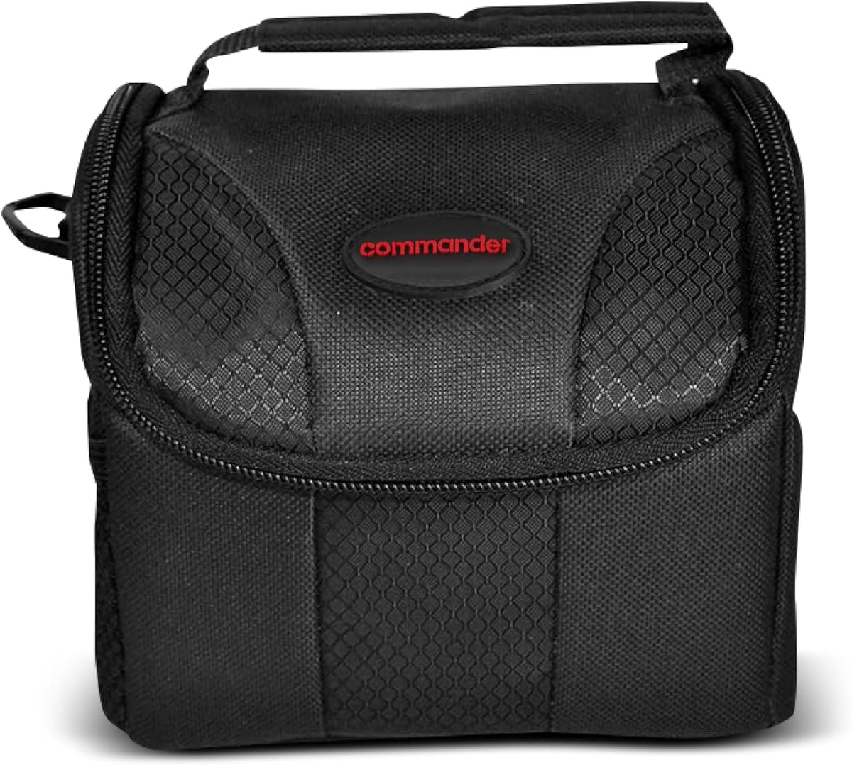 COMMANDER OPTICS Large Camera Bag - Water Resistant, Soft Padded, Spacious Travel Bag for Canon EOS, Nikon, Sony & More DSLR Cameras/Camcorders Ample Storage and Protection for Your Equipment (Large)