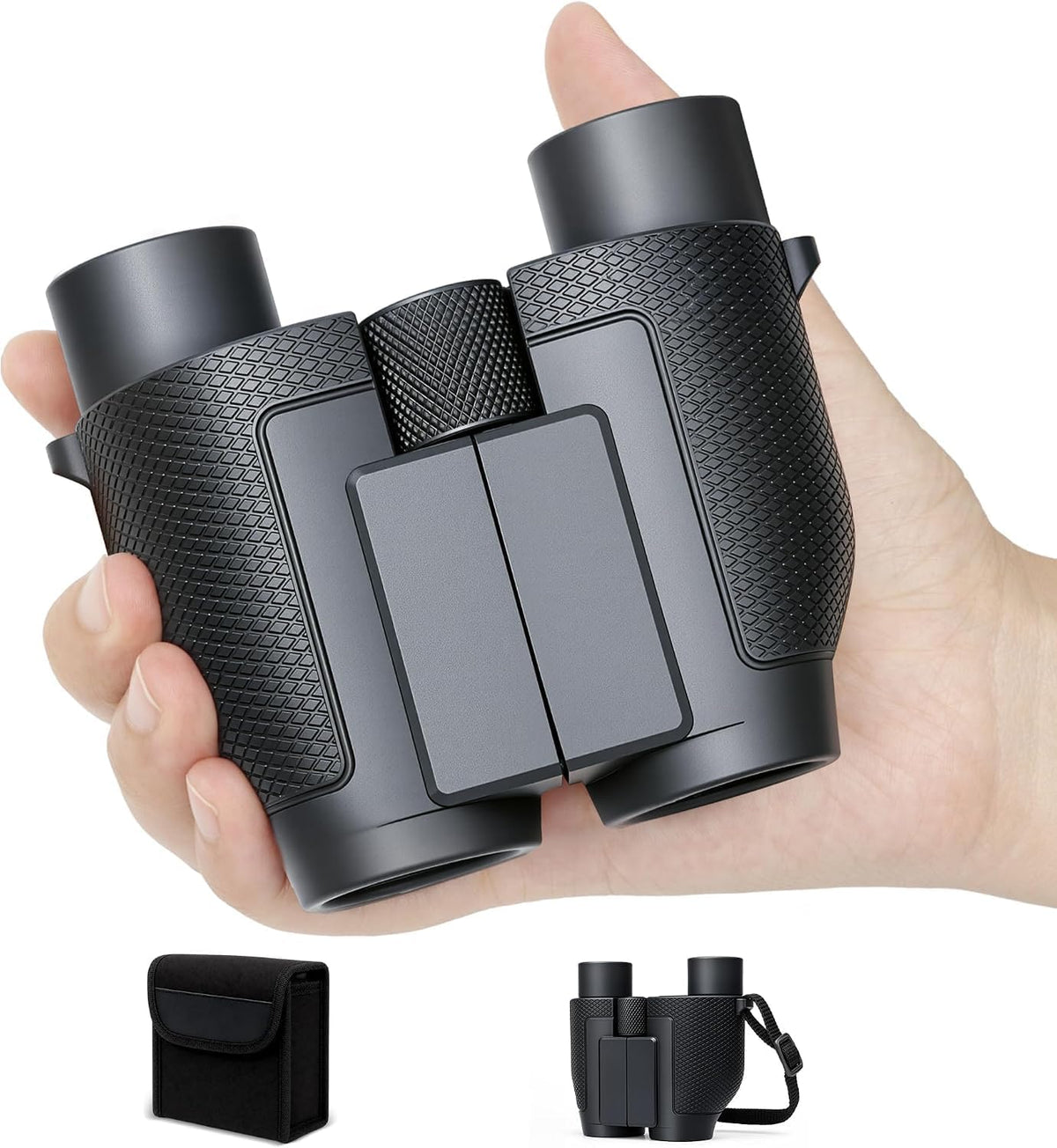 10x25 Compact Binoculars for Adults and Kids High Powered