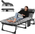 LILYPELLE Portable Folding Camping Cot with Mattress and Pillow for Adults