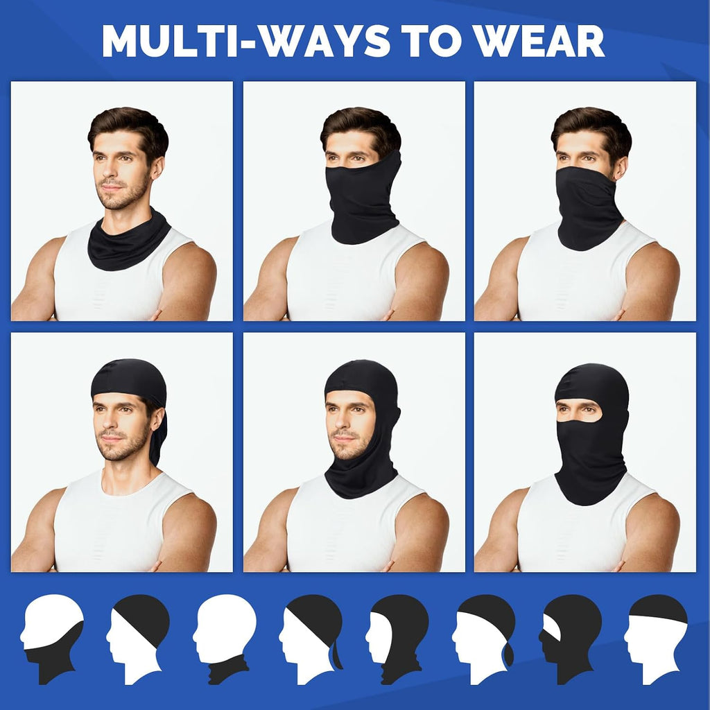 Balaclava Face Ski Mask: 6 Pack Cooling Breathable Full Face Cover