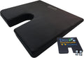 ERGO21 LiquiCell Coccyx Seat Cushion, Aid for Tailbone Pain Relief, Sciatica Pain, Back Support | Donut Like Butt Pillow for Long Hours Sitting at Home/Office Chair (20" W x 18" L x 3.5" H)