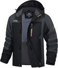 MAGCOMSEN Men's Rain Jacket Lightweight Windbreaker Fishing Raincoat