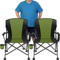 2 Pack Camping Chairs for Adults, 450 LBS Heavy Duty Camp Chair