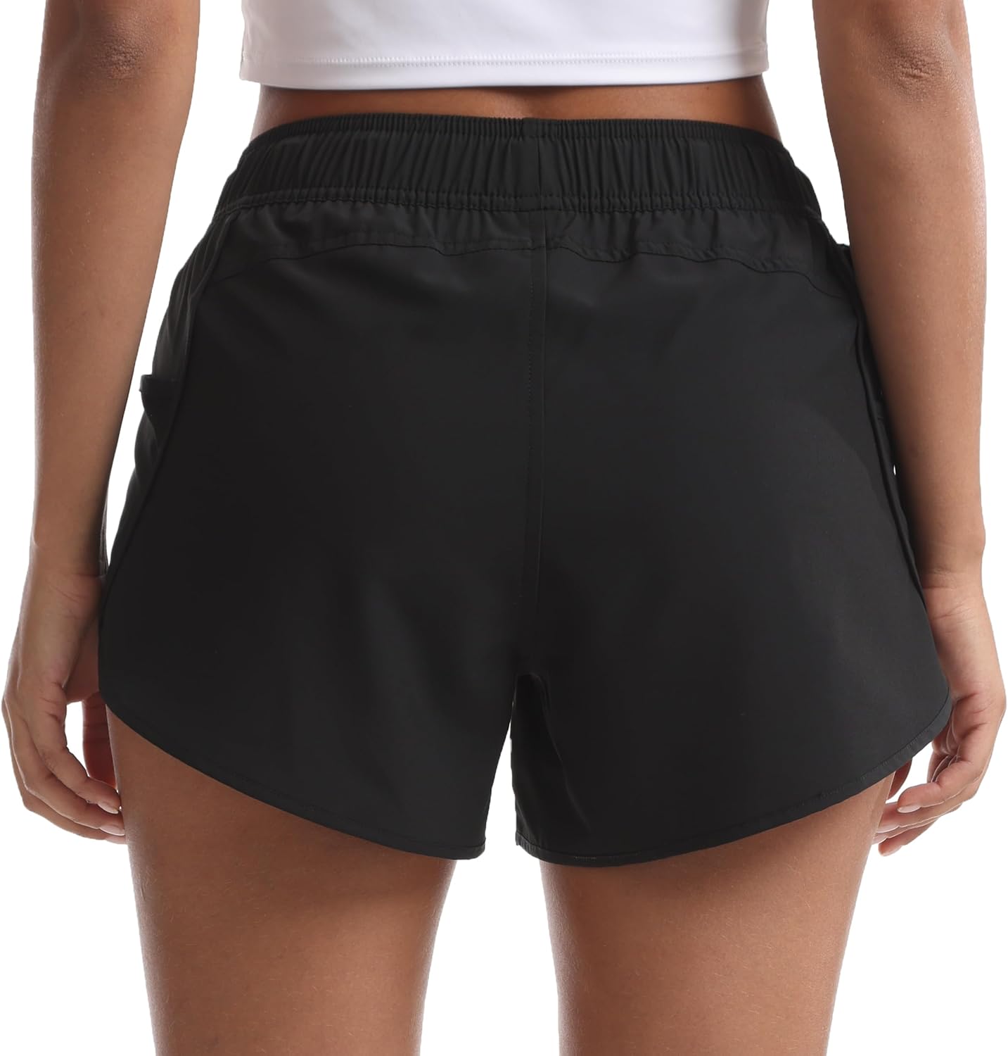 Women's Athletic Hiking Shorts with Liner Quick-Dry Workout Running Shorts