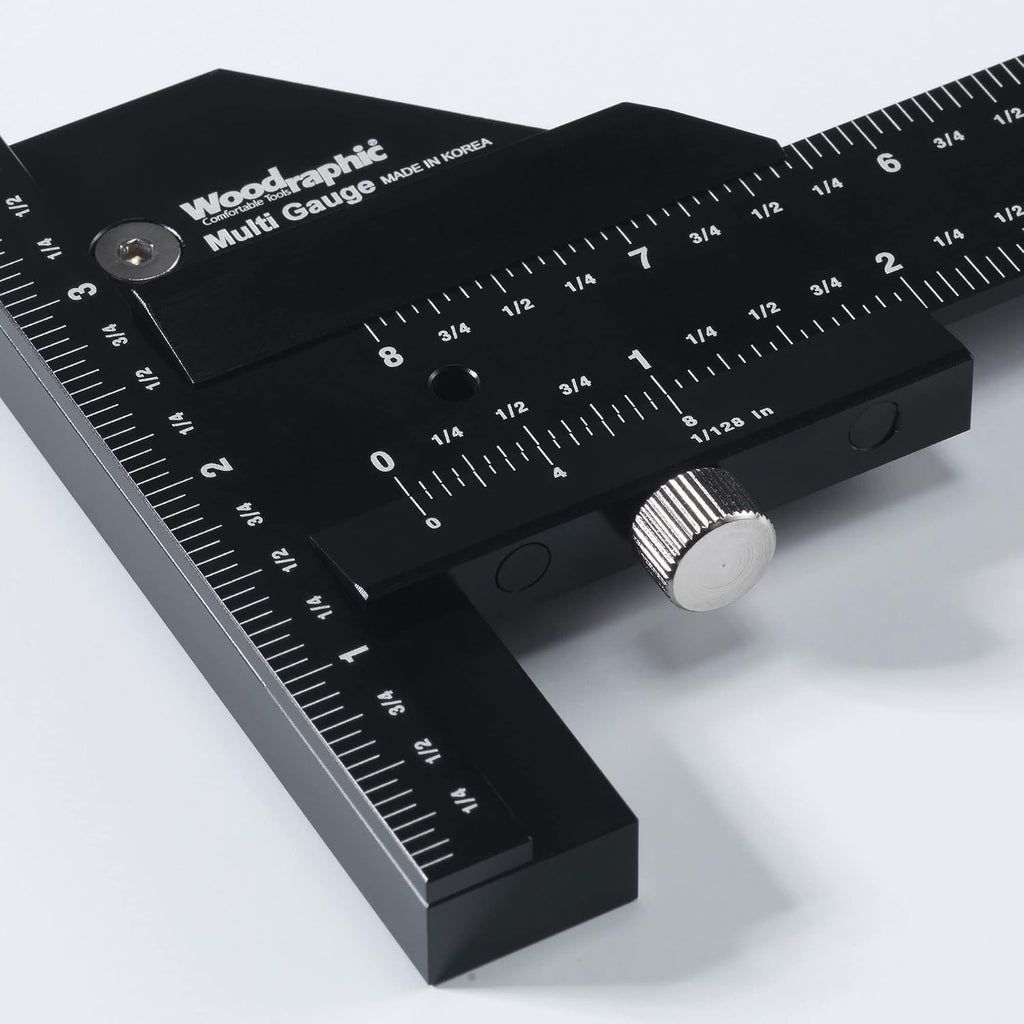 Scriber Gauge 150mm – Metric Marking Tool, CNC Measuring Rule, Layout Gauge, Thickness Checker for Precision Woodworking, Cabinet Making, Framing, Joinery (New Version)