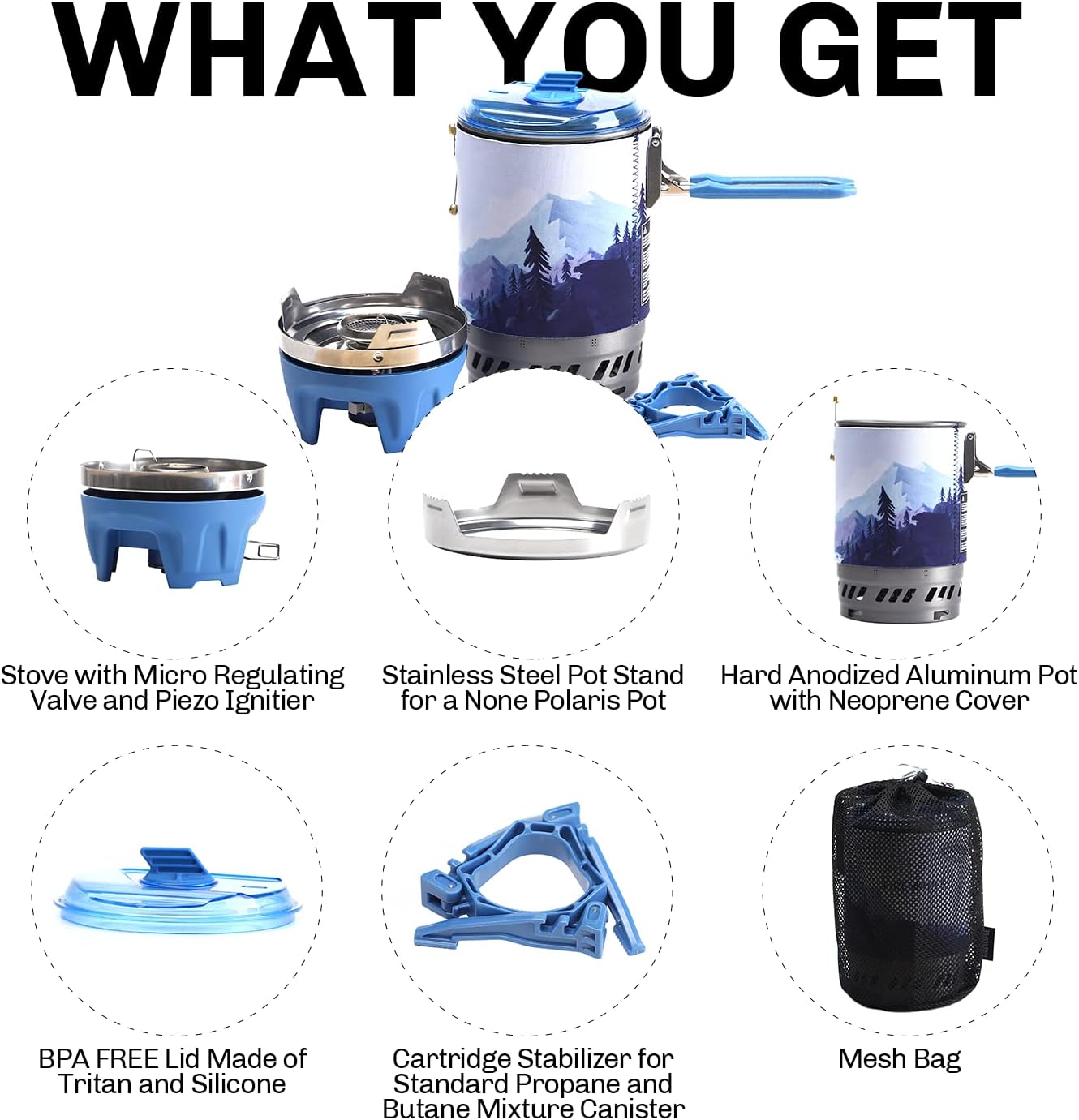 Fire Maple Polaris Pressure Regulator Cooking System Portable Camping Stove