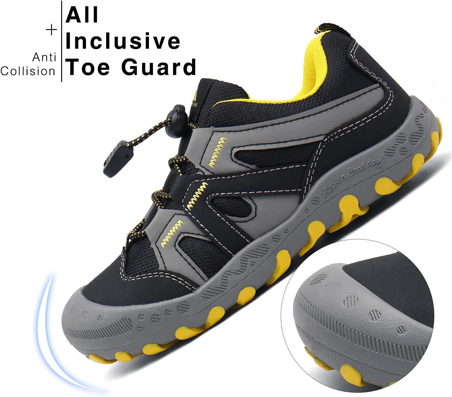 Mishansha Kids Hiking Boots Toddler Boys Girls Hiking Shoes Outdoor Trail