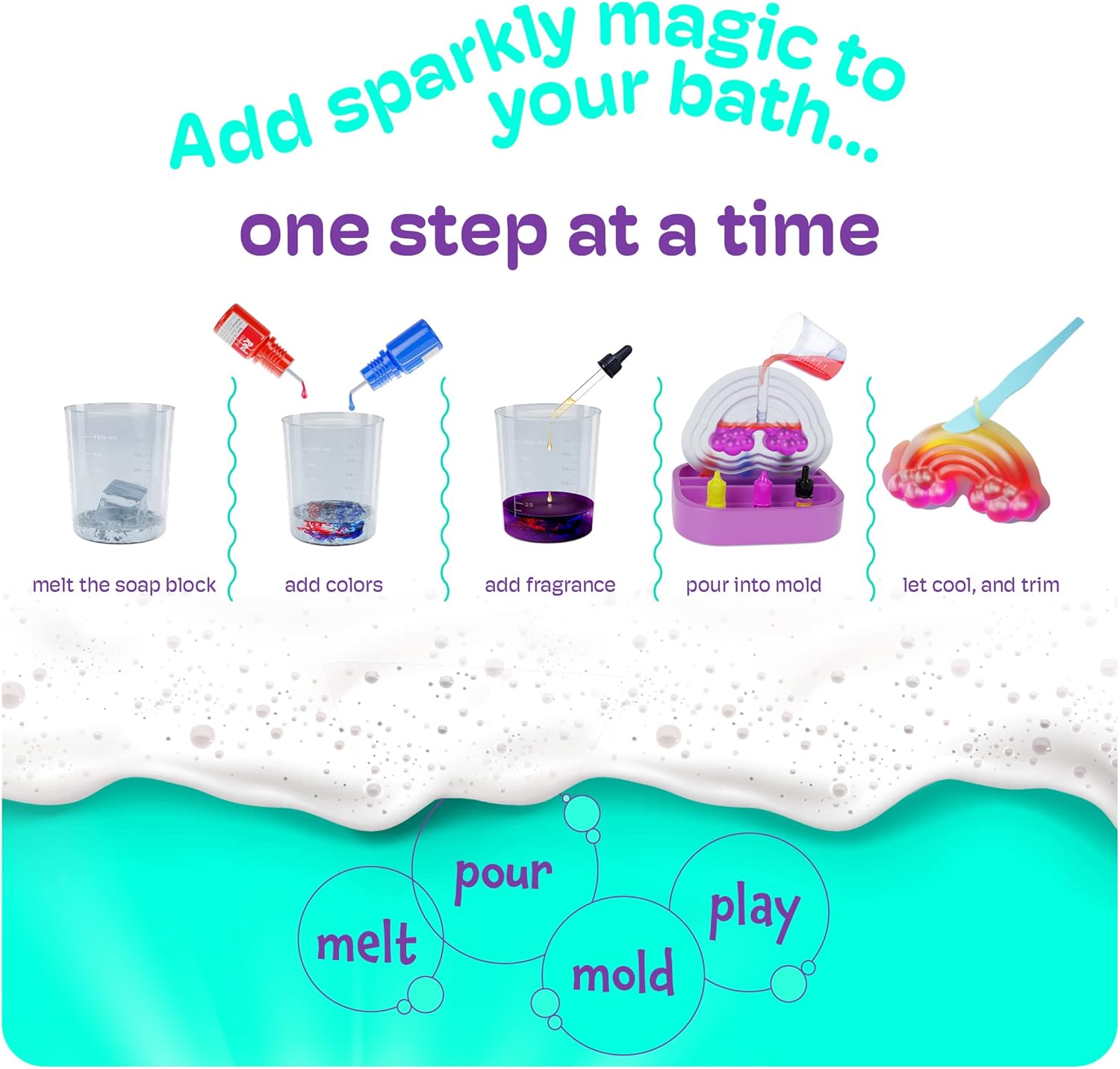 Unicorn Soap Making Kit for Kids - Girls Crafts DIY Project Age 6+ Years