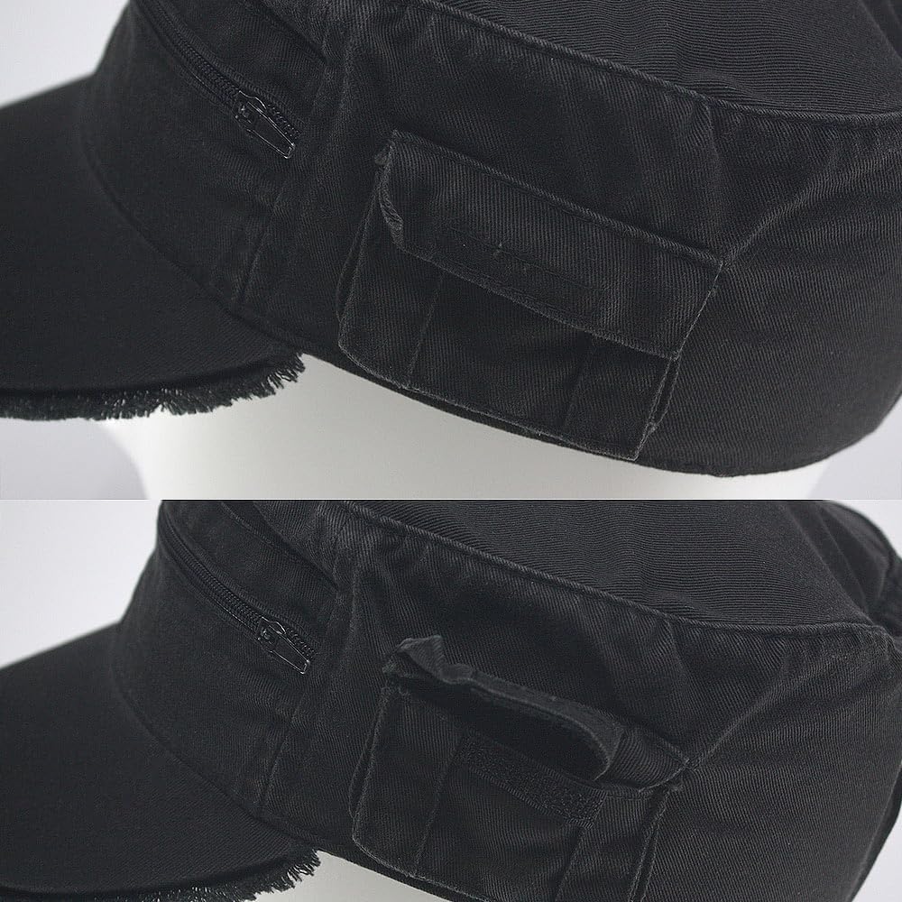 The Vintage Year Washed Cotton Distressed Cadet Hat - Tactical Military Baseball Cap for Men & Women, Outdoor Casual Wear