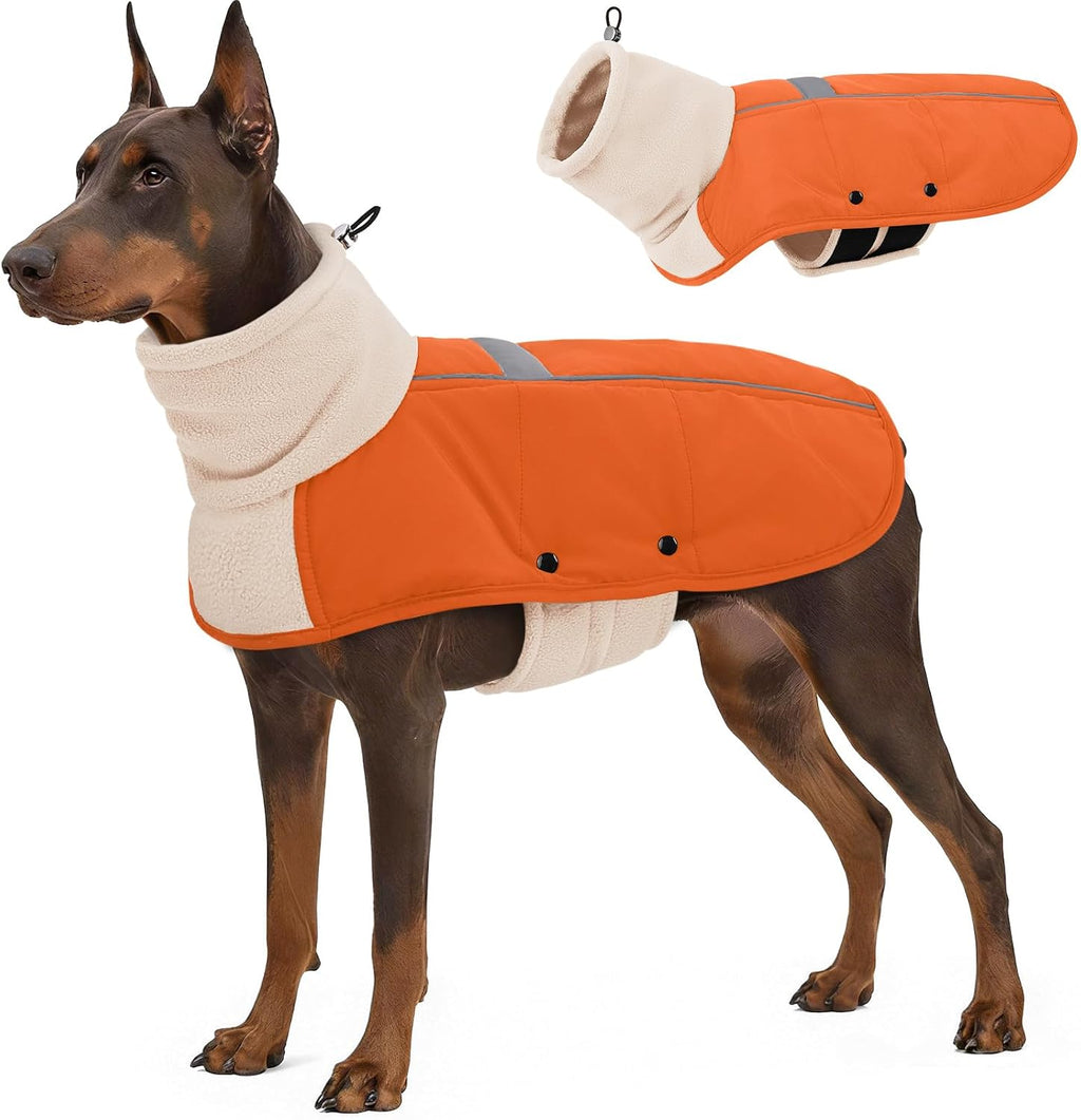 ASENKU Dog Coat Turtleneck Dog Winter Jacket for Small Medium Large Dogs