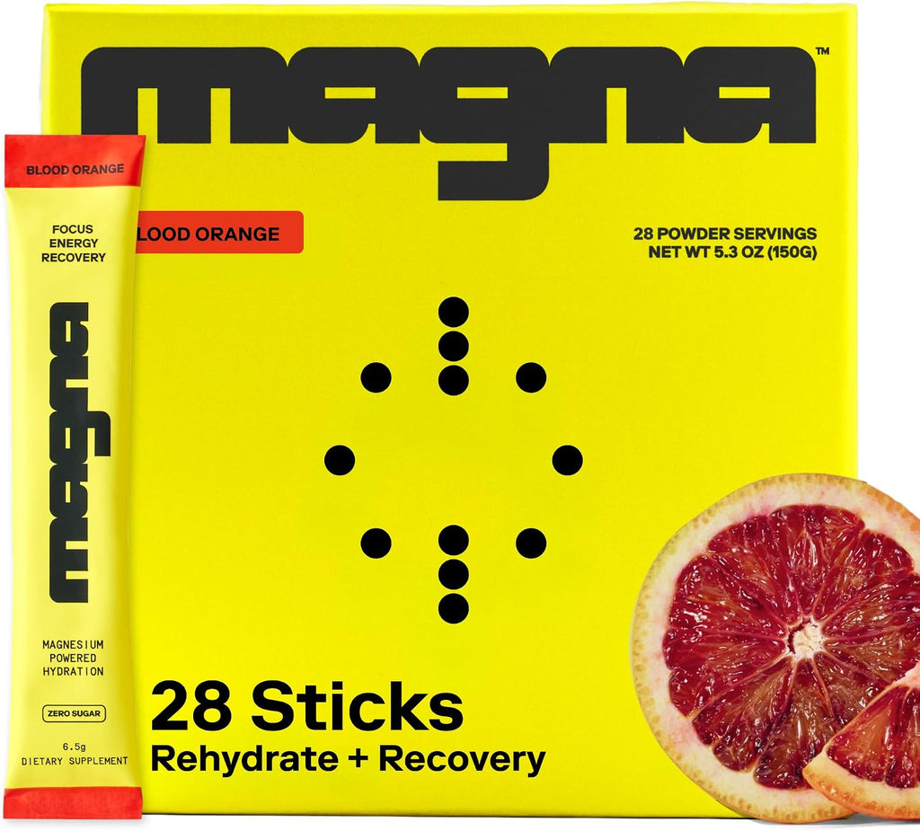 MAGNA Electrolyte Powder Drink Mix for Hydration (28 Serving, Blood Orange)