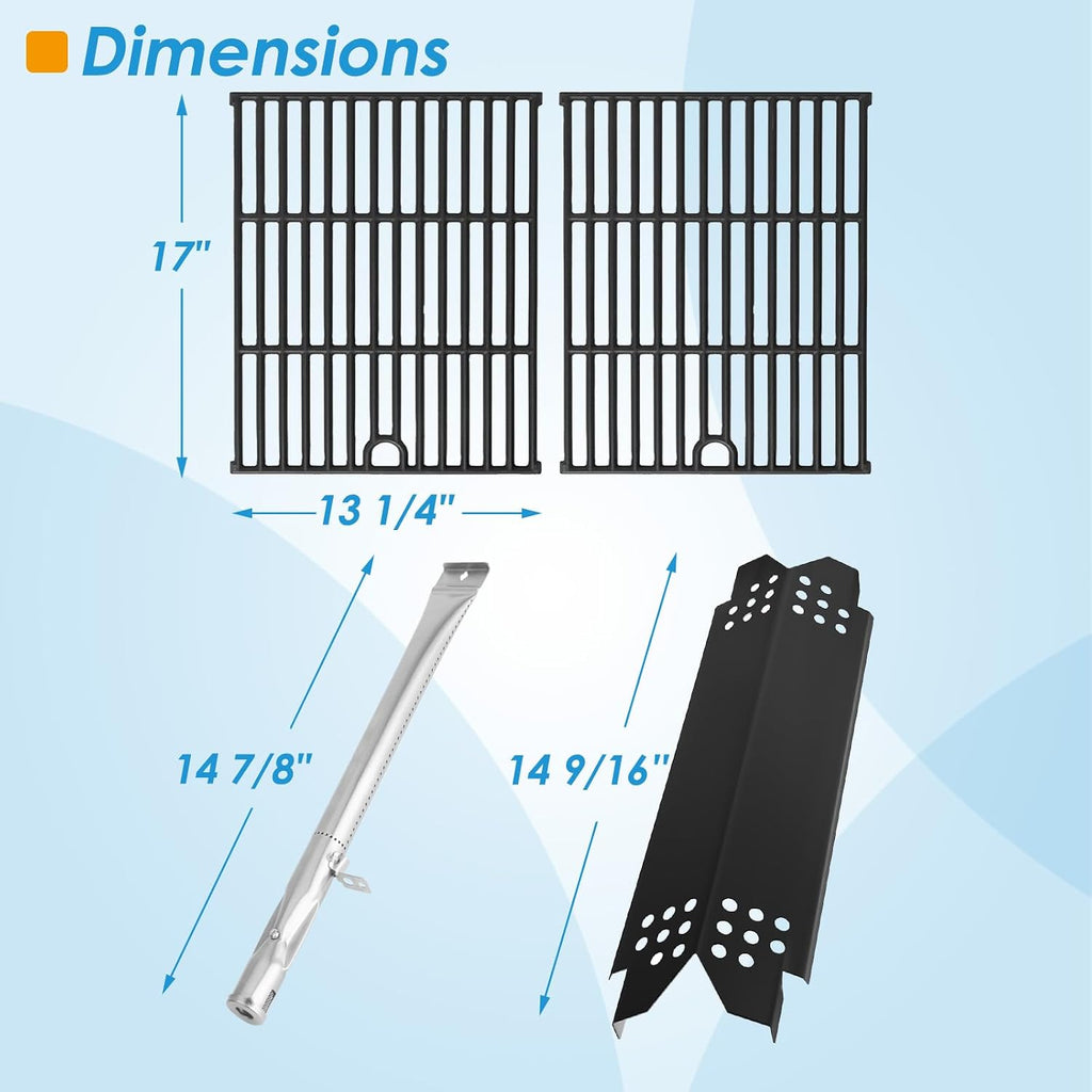 Replacement Parts Kit for Nexgrill 5 Burner 720-0888S, Grill Parts Kit for Nexgrill 720-0830X Replacement Parts, Grill Grate Kit for Nexgrill Replacement Parts 5 Burner 720-0888S