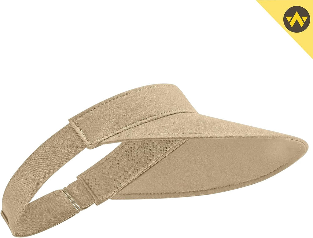 WANDER Running Sun Visor Hat Wide Brim UPF 50+ Mesh Cap for Women