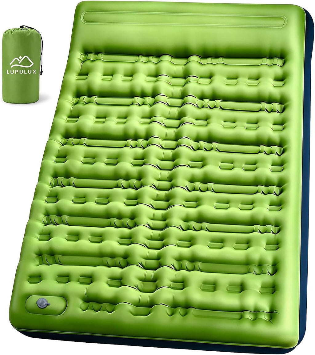 Camping Sleeping Pad, 5" Thick Inflatable Sleeping Pad with Pillow