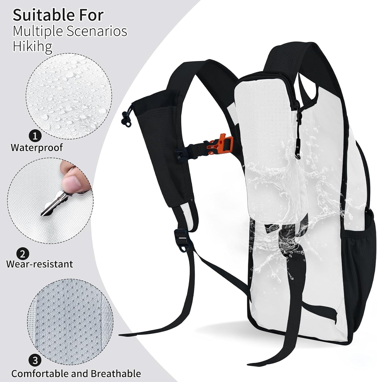 Small Hiking Backpack Packable Lightweight for Women Men