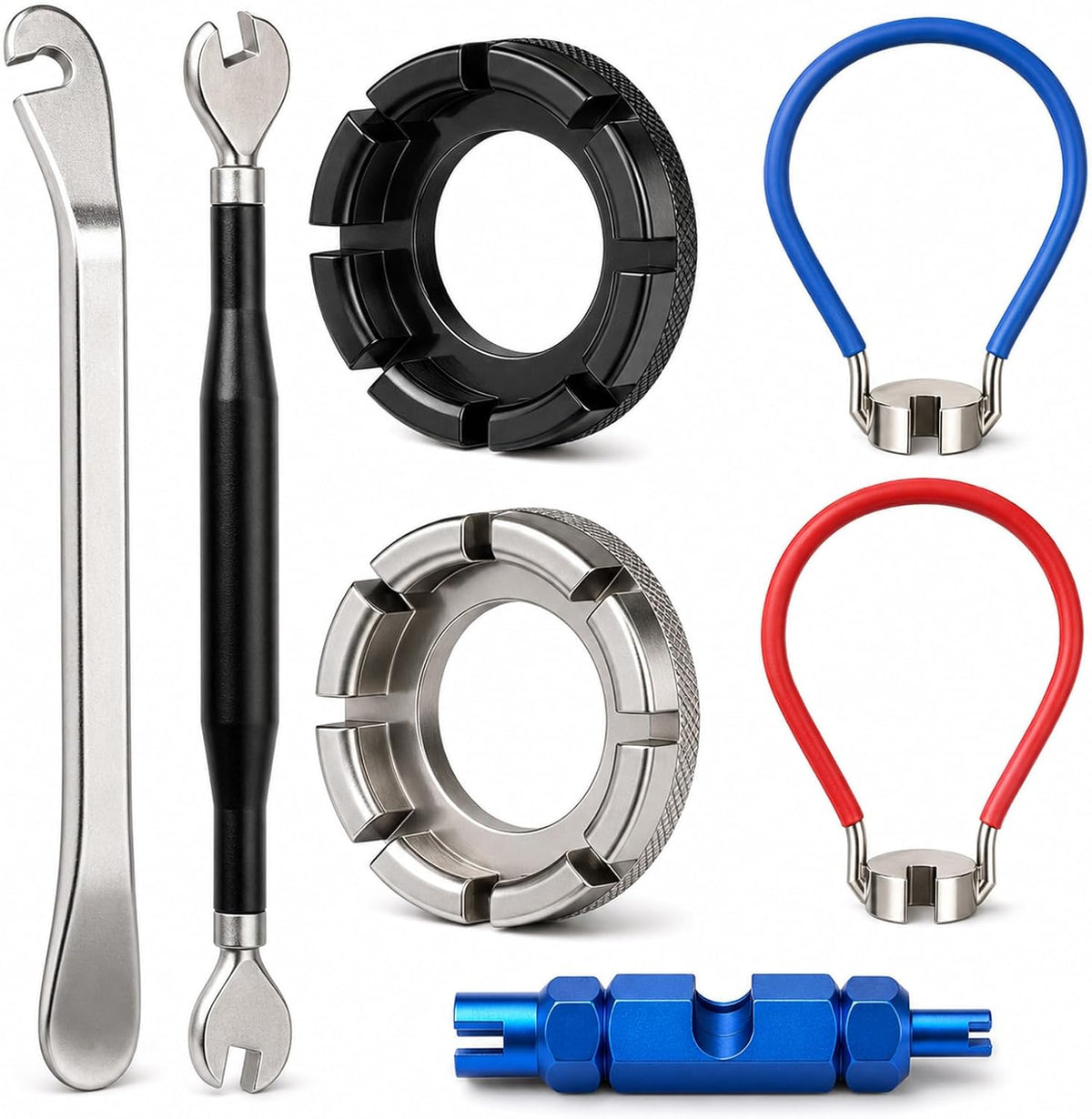 Pawfly Bike Spoke Wrench Tool Kit with Tire Levers, Rim Truing Repair Set