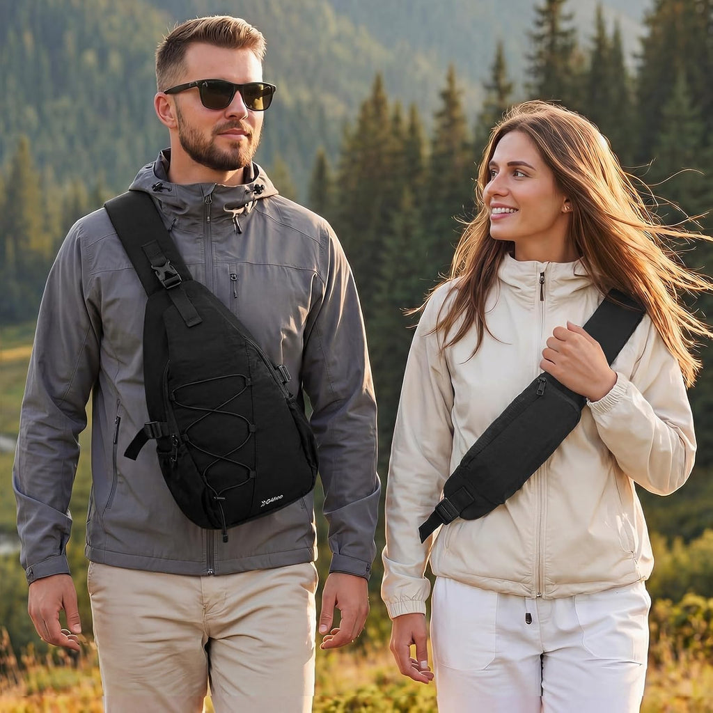 G4Free RFID Blocking Sling Bag for Men Women, Crossbody Bags Hiking Travel