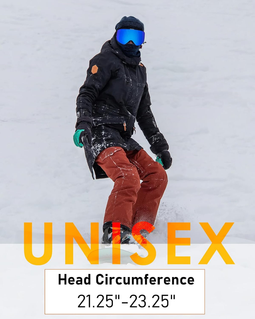 Winter Beanie Hat Scarf Set for Men Women Fleece Lined Warm Windproof Ski