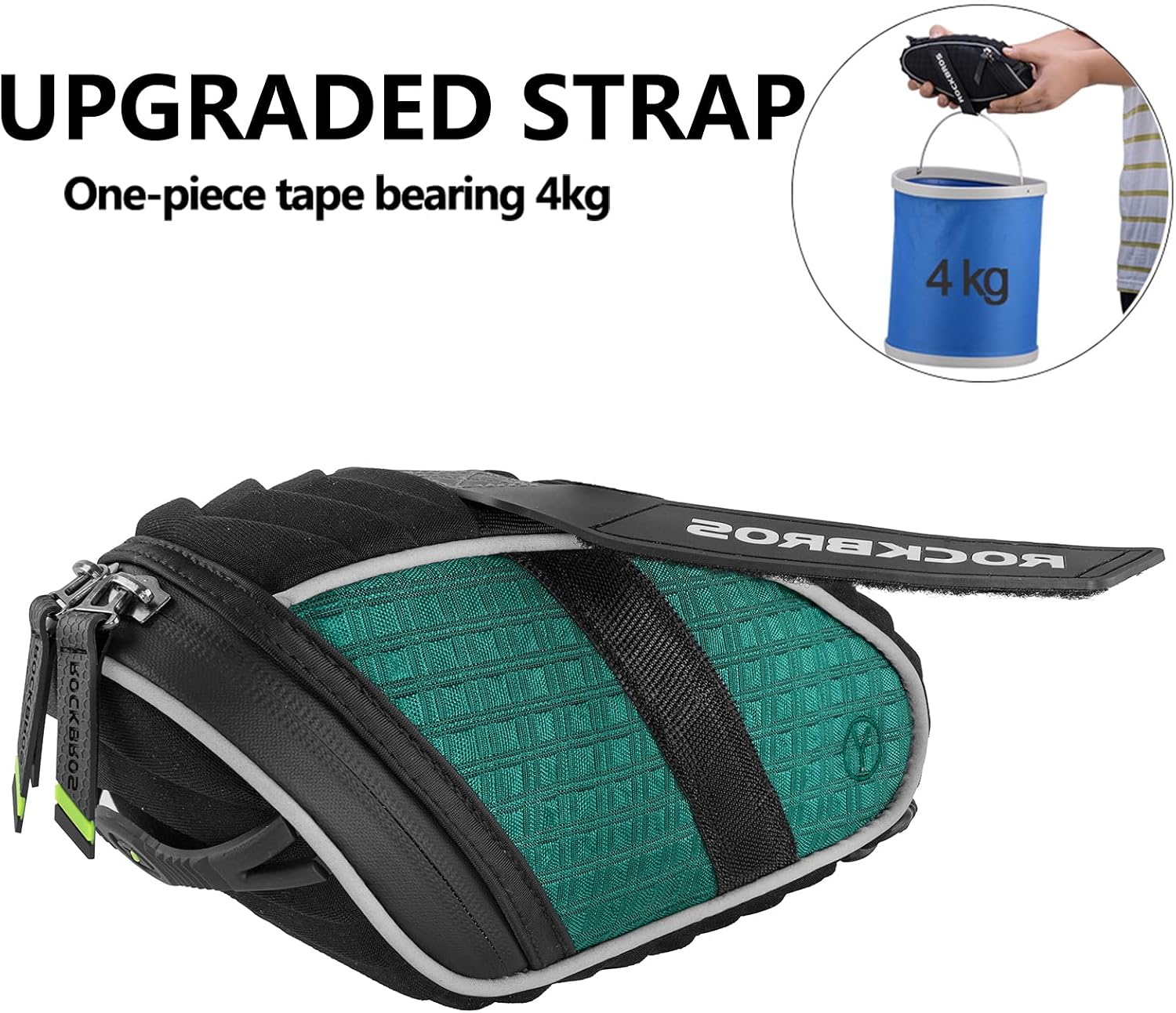 ROCKBROS Bike Saddle Bag Under Seat Bicycle Seat Bag 3D Shell for MTB/Road