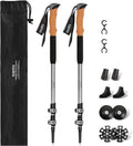 TOBTOS Trekking Poles, 2 Pack 7075 Aluminum Walking Sticks with Quick Lock, Lightweight Adjustable Hiking Sticks, Comfortable Cork Grips for Hiking, Walking & Camping