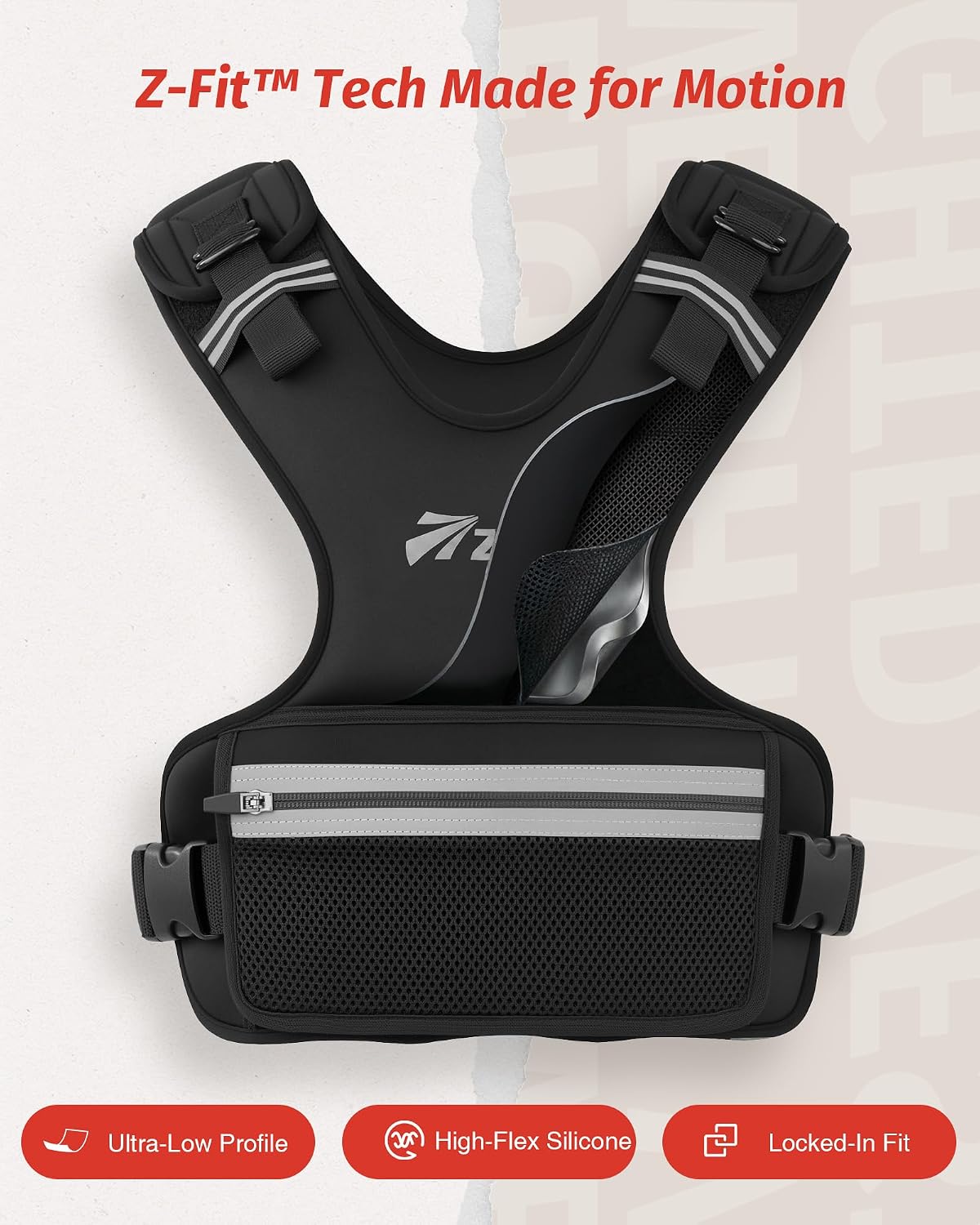ZELUS Weighted Vest for Men & Women, Z-Fit Weight Vest Adjustable 8-32lb