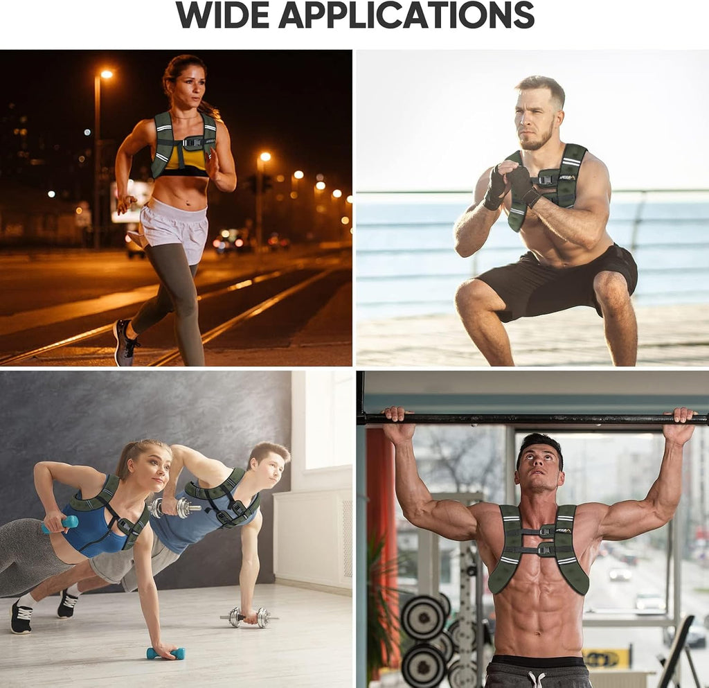 APEXUP Weighted Vest Men Women, Weight Vest for Women Workout Equipment for Strength Training Running