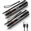 Blukar Rechargeable Flashlight 2 Pack, Super Bright Flashlights