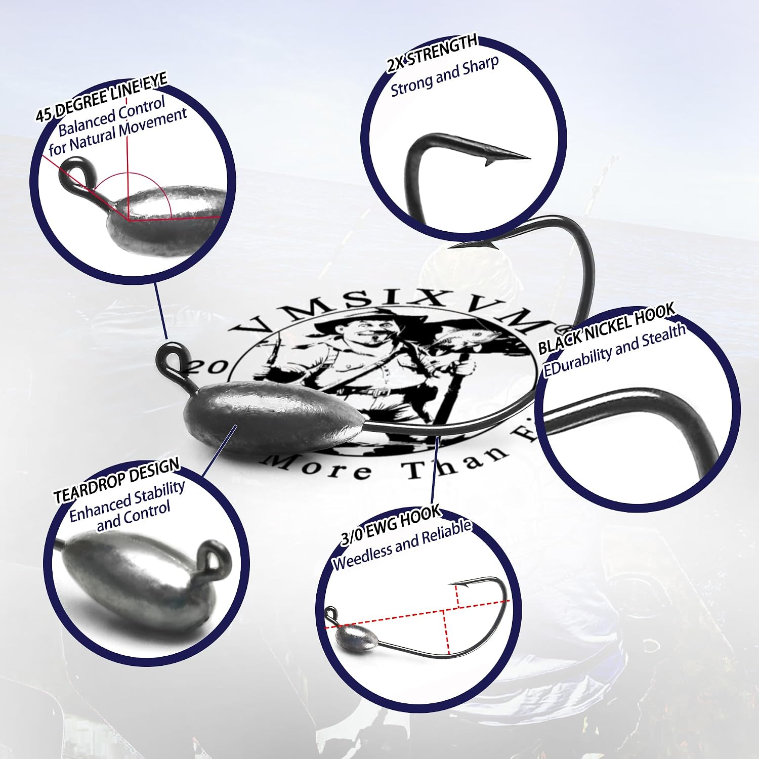 Tube Lures Jig Heads Hooks Tube Baits Worms for Bass Fishing