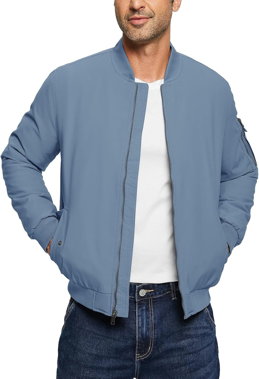 TBMPOY Men's Winter Bomber Jacket Fall Casual Windbreaker Softshell Jackets