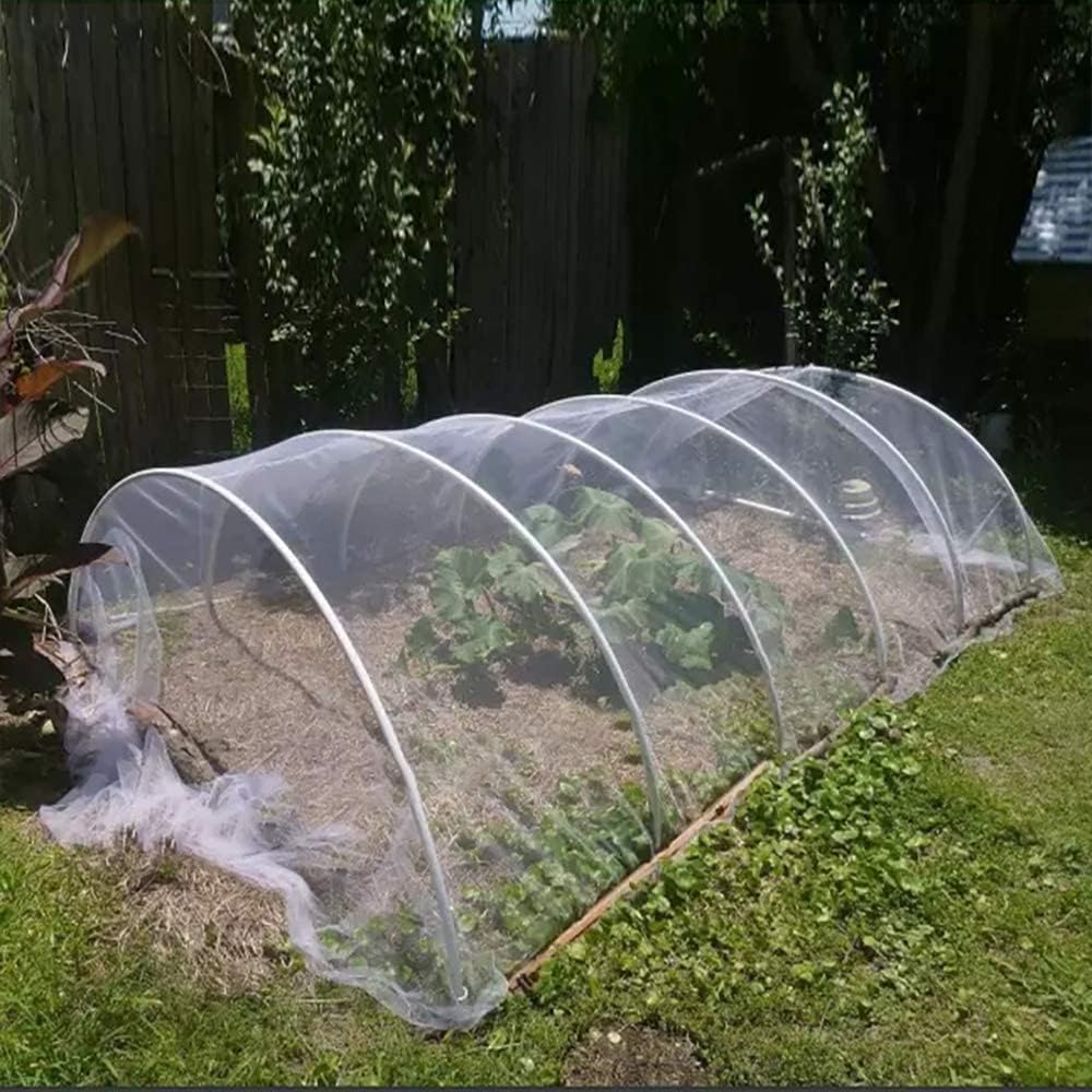 Agfabric Garden Netting 6.5'x49' Barrier Net, Bird Netting for Garden Trees Vegetable and Plants, White