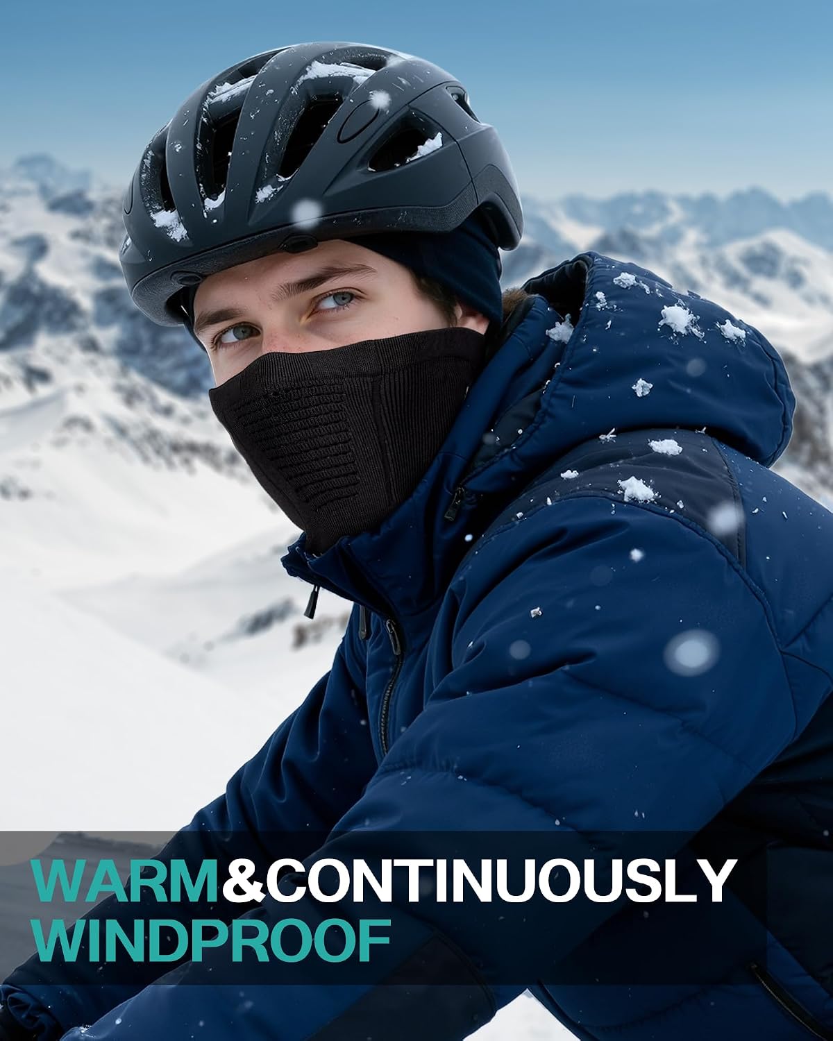 AOPREL Winter Neck Gaiter Breathable Neck Warmer Windproof Half-Face Mask