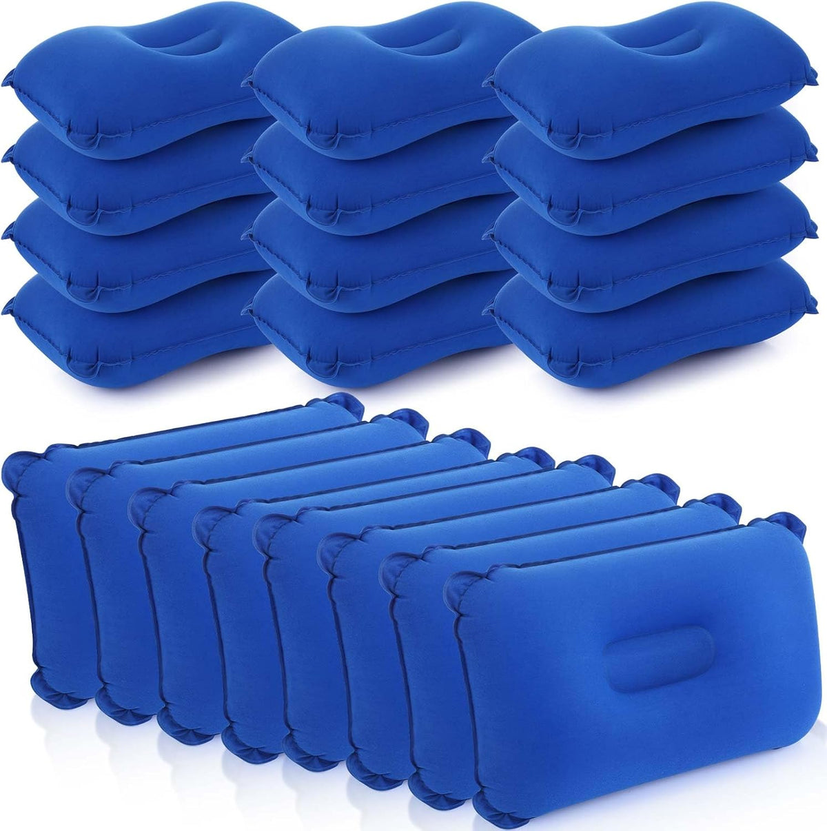 Geelin 20 Pack Inflatable Pillows for Camping Charity Donations, Black
