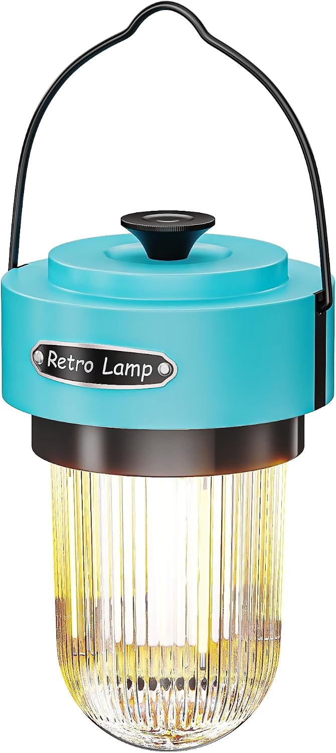 HOMY Rechargeable Camping Lantern 8H Runtime Stepless Dimmable Warm Light