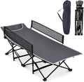 Goplus Foldable Kids Cot, Portable Sleeping Cot(Gray)