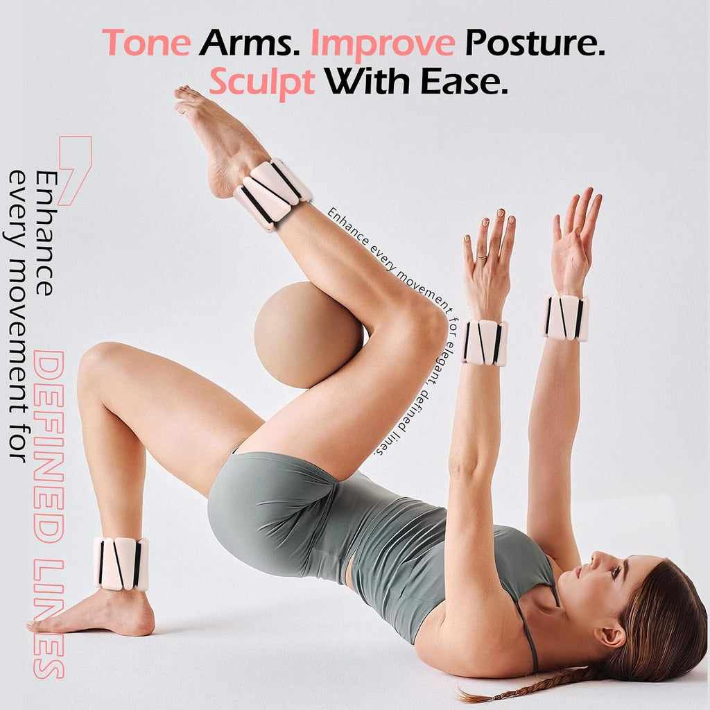 Ankle Weights for Women Adjustable Wrist Weights 2lb or 4lb Pair