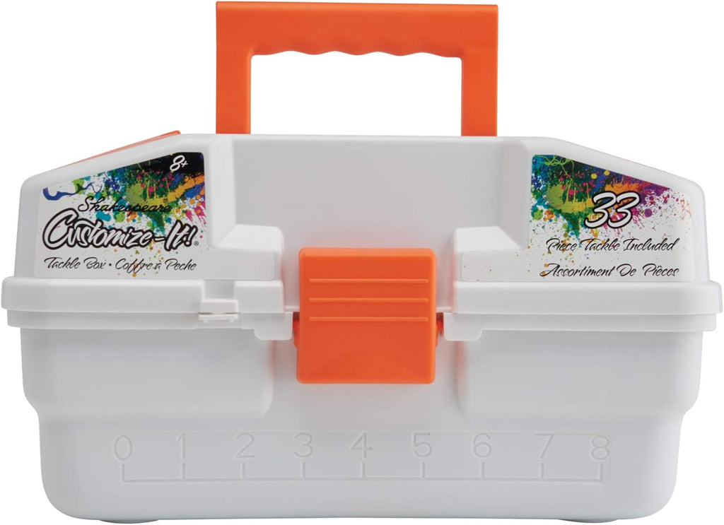 Shakespeare Customize-It Tackle Box, Kids Tackle Box with Tackle Included
