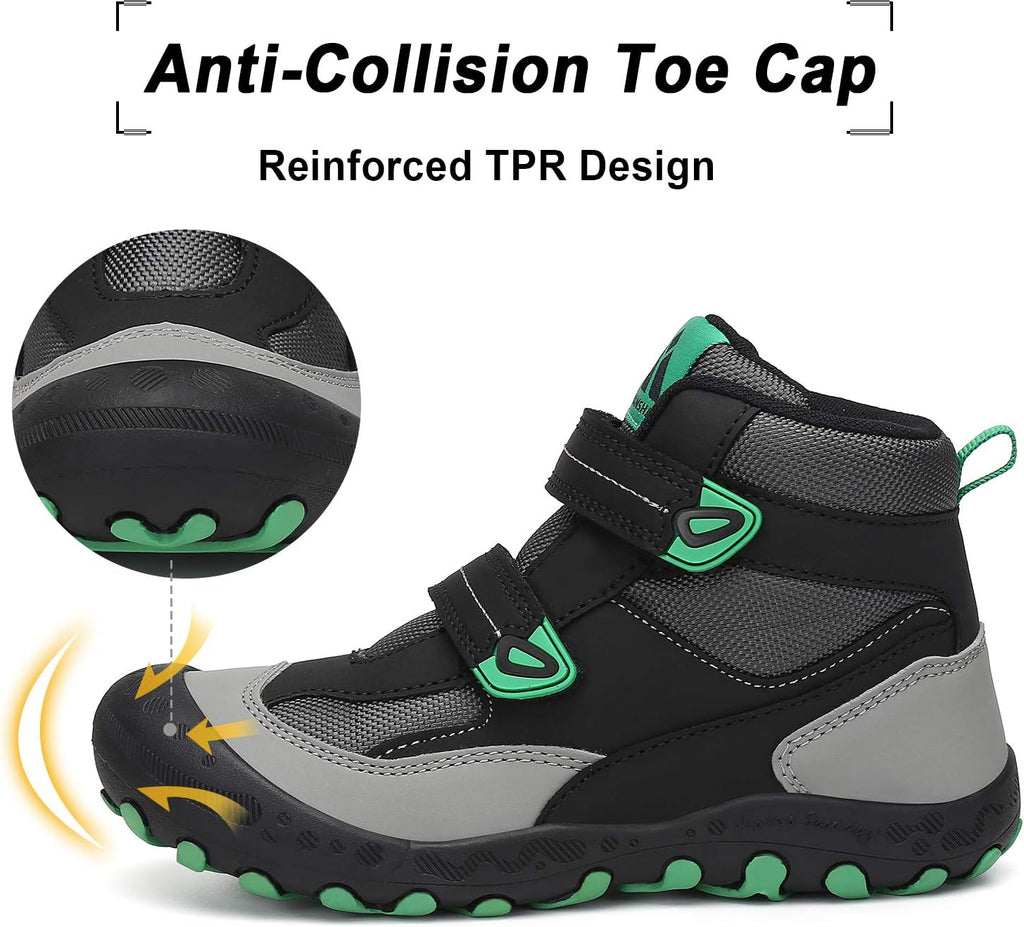 Mishansha Kids Hiking Boots Toddler Boys Girls Hiking Shoes Outdoor Trail